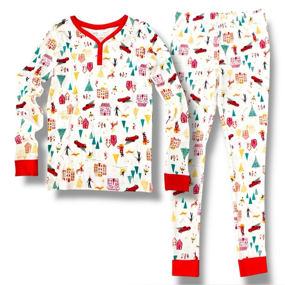 LC Lauren Conrad Girl’s Size 12 Winter Christmas 2 Piece Pajama Set